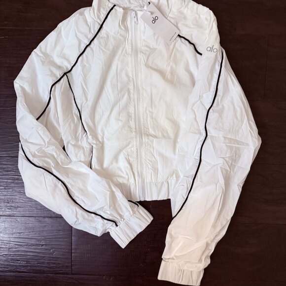 Alo Yoga Motivate Track Jacket & Shorts Set Size S - Picture 3 of 6